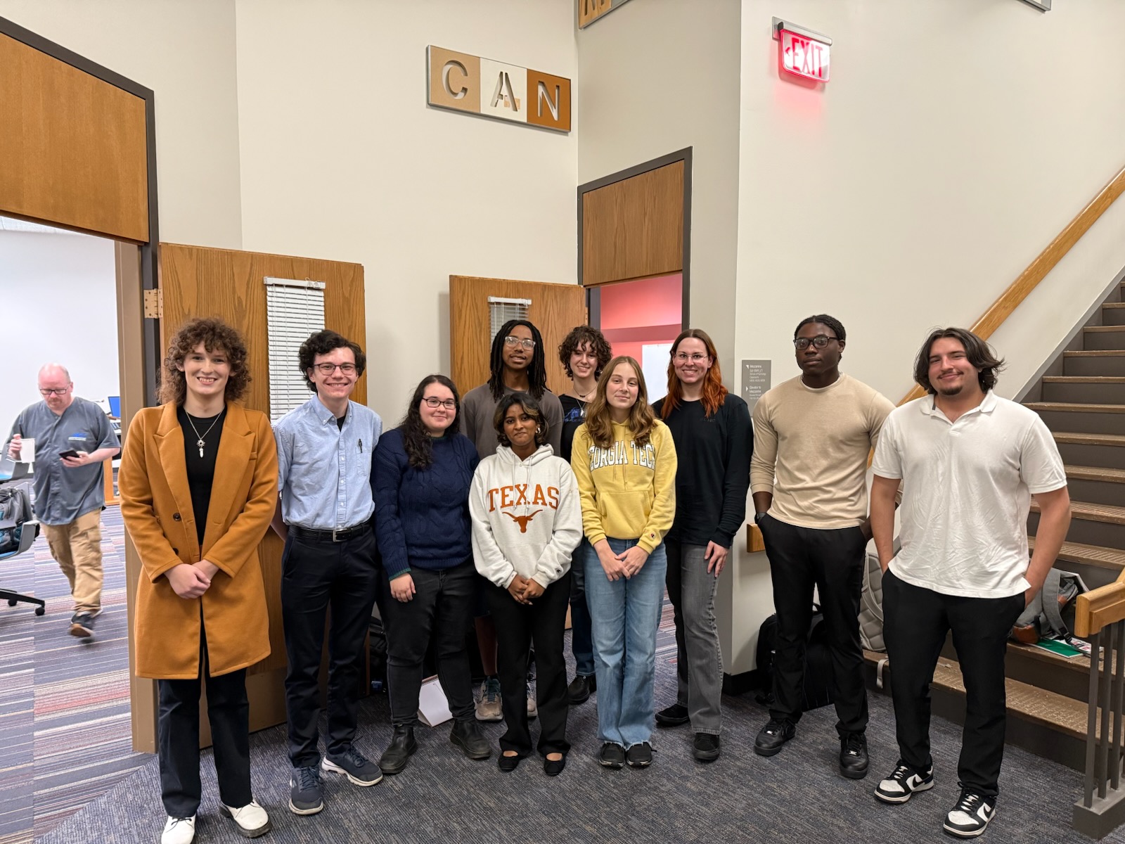 The Rambler Debate Society at a competition in Wheaton IL